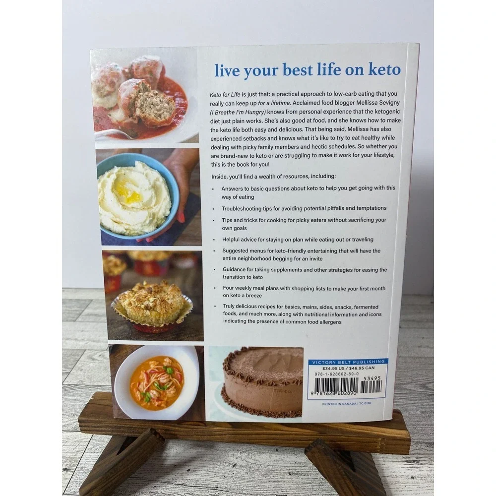 Keto for Life Cookbook by Mellissa Sevigny 160+ Recipes Healthy Eating Illustrat